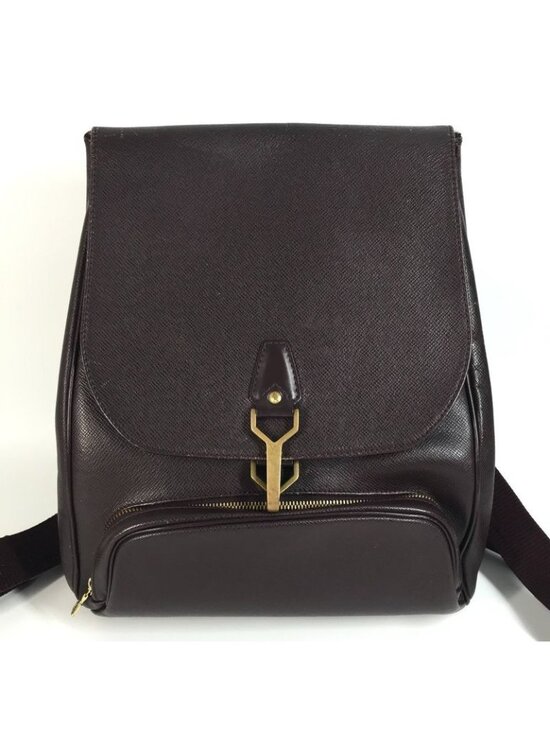 Louis Vuitton Backpack Cass Ia Taiga Leather Acajou Wine Red main image 7